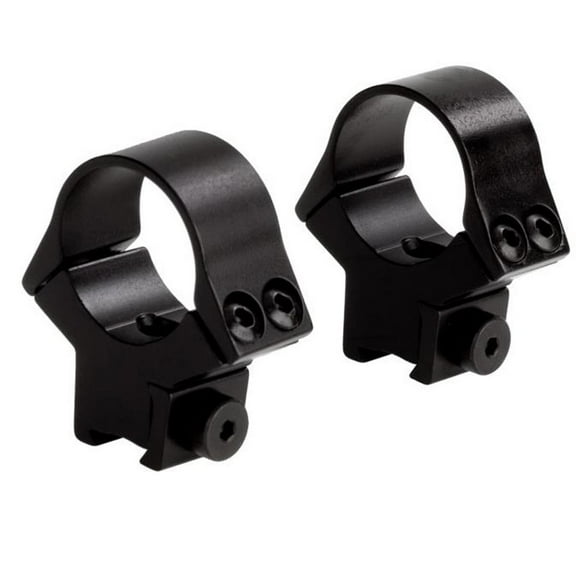 Sun Optics 11mm Fixed Medium Ring with Recoil Pin, Pair, Satin Black