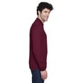 thumbnail image 3 of CORE365 88192 Men's Pinnacle Performance Long Sleeve Piqué Polo-Burgundy-5XL, 3 of 3