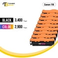thumbnail image 2 of Toner Bank 9-Pack Compatible Toner Cartridge for Canon Cartridge 118 CRG-118 imageClass MF8580CDW MF726CDW Printer Ink (Black Cyan Yellow Magenta), 2 of 9