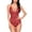 red, variant on Women One Piece Lingerie Deep V Underwear Sexy Lace Bodysuit