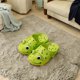 thumbnail image 1 of Pantuflas para mujer, sandalias de playa, pantuflas casuales, zapatos de verano impermeables, pantuflas suaves, pantuflas de rana de dibujos animados, Verde Yinane Zapatillas de verano, 1 of 8
