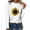 White, variant on kayannuo Fall Clothes For Women Women Sunflower Print O-neck Long Sleeve Top Pullover Sweatshirt T-shirt Blouse Red