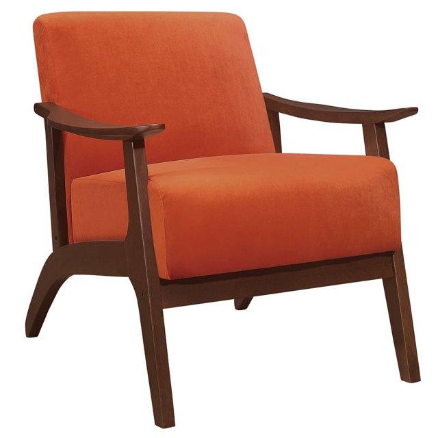 Lexicon Fauteuil d'Appoint en Velours Orange