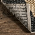 thumbnail image 4 of nuLOOM Linnie Bold Diamond Jute Area Rug, 8' x 10', Charcoal, 4 of 9