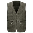 thumbnail image 6 of Joernso Men Multi Pockets Waistcoat Vest Outdoor Travel Fishing Photography Gilet Jacket, 6 of 7