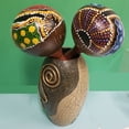 thumbnail image 3 of Coconut Maracas Shaker Rattles Hand Painted Percussion Instruments Set of 2, 3 of 5