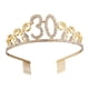 thumbnail image 1 of Tiara de cristal con diamantes de imitación para cumpleaños, corona de reina, diadema para fiesta de baile, peineta para el cabello, broche para recuerdo de fiesta de cumpleaños número 30 de mujer, 1 of 4