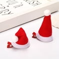 thumbnail image 4 of Bewildely Pinza de pelo de Navidad para niños y adultos, sombrero de Navidad colorido, gorros de horquilla, decoración en forma de horquilla, Kits de decoración para fiestas Sombrero plegable, 4 of 6