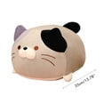 thumbnail image 2 of Almohada de peluche de gato, peluche de gato gordo, almohada de peluche para gatos, almohada para dormir, lindo cojín de peluche de gatito, regalo de peluche suave para niños y novias., 2 of 10