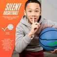 thumbnail image 2 of NERF Quietcourt Silent Foam Basketball -  Quiet Ball for Indoor Dribbling Practice + Drills - 28.5" - Kids + Youth Basketball - Never Goes Flat Foam, 2 of 9