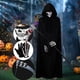 thumbnail image 3 of Disfraz de la muerte de Grim Reaper para Halloween, sombrero de capa con guantes de Hoz, máscara de fantasma, disfraz de miedo para Halloween, suministros de vestir para fiesta, 3 of 4