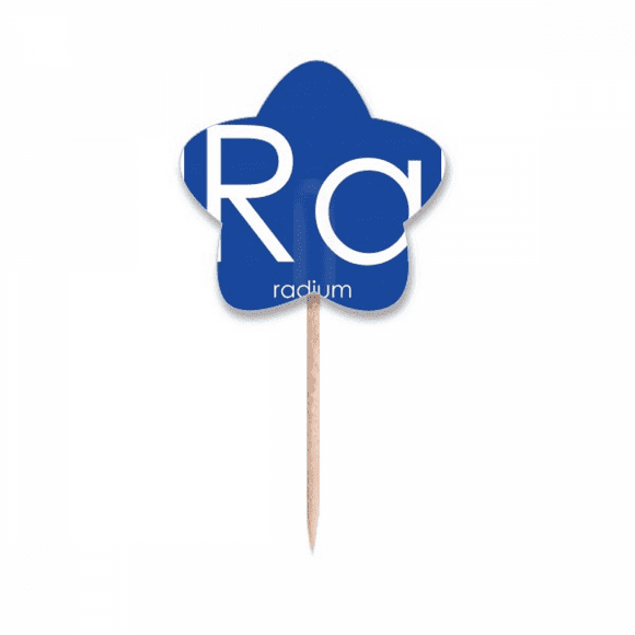 Chestry Elements Period Table Alkaline Earth Metal Radium Ra Toothpick Flags Star Lable Cupcake Picks