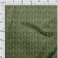 thumbnail image 3 of oneOone Cotton Flex Green Fabric Damask Craft Projects Decor Fabric Printed By The Yard 40 Inch Wide, 3 of 5