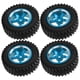 thumbnail image 3 of RC Metal Hub Tires, Excellent Aluminum Alloy Portable RC Tires With 4 X RC Tires For 1/12 RC Car For Outdoor ANGGREK Azul, 3 of 8