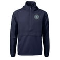 thumbnail image 2 of Men's-Cutter & Buck  Navy New York City FC Charter Eco Recycled Full-Zip Anorak Jacket, 2 of 3