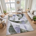 thumbnail image 7 of Addison Rugs Mayfield Premium Machine Washable Transitional Swirls Olive Rectangle Rug, 9' x 12', 7 of 7