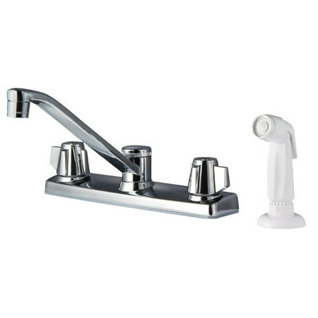 Pfister Pfirst Kitchen Faucet with Sidespray, Polished Chrome
