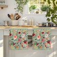 thumbnail image 4 of Sage Green Floral Kitchen Towels Set of 4, Spring Flowers Leaves Farmhouse Absorbent Dish Towels for Kitchen, Microfiber Hand Towel, Quick Drying Tea Towel for Cleaning Decorative Dishcloths, 4 of 7