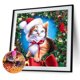 thumbnail image 3 of Cuadros Decorativos Calcetín de Navidad gato 5D DIY taladro redondo completo dibujo Kit diamante pintura regalo JShteea Nuevos Originales, 3 of 9