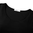 thumbnail image 4 of Women's Nightgown Super Soft Modal Sleepwear Nightshirt Short-sleeved Nightdress comes with Chest Pads Solid Color Pajamas Dress Loungewear,Black S-2XL, 4 of 7