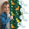 thumbnail image 3 of Blackout Kids Curtains,Green Cartoon Dinosaurs Eggs Pattern Childrens Insulated Curtains Set Of 2,Bedroom Essentials,Toddler Room Decor 42"x54", 3 of 5