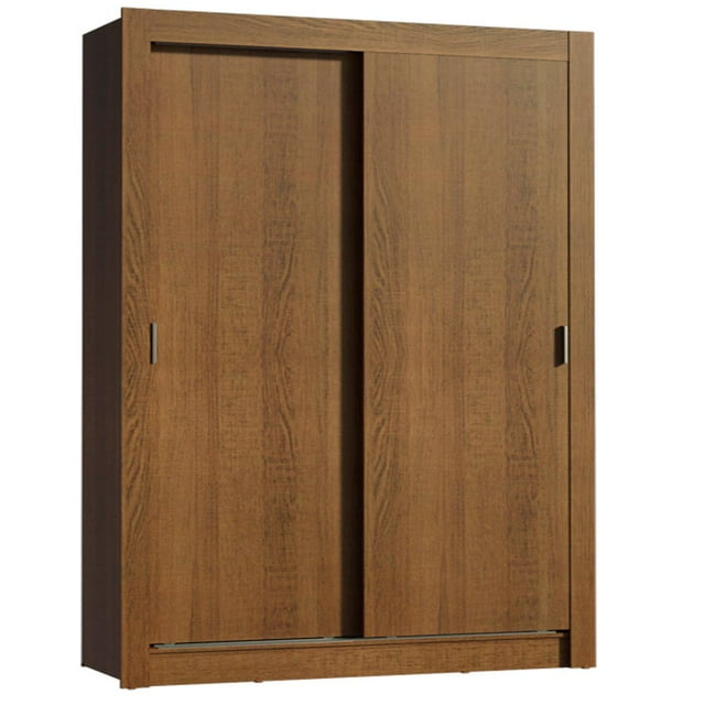 Ropero Closet Madesa Dallas 2 Puertas Corredizas 2 Cajones Marrón