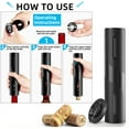 thumbnail image 3 of Electric Wine Bottle Opener with Foil Cutter, Reusable Automatic Wine Corkscrew Openers Battery Operated One-click Button Opener for Wine Lovers Kitchen Party, 3 of 6