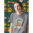 thumbnail image 2 of Easily Distracted By Corgis T-Shirt Men -Image by Shutterstock, Male Large, 2 of 4