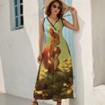 thumbnail image 2 of Funny Squirrel Art Sleeveless Dress Women's Summer Suit Dresses for Women 2025 Luxury Party Dress, 2 of 7