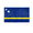 3x5 ft Polyester Flag, variant on AGAS Small Curacao Flag 4x6 inch mounted onto 11 inch Plastic Pole Polyester Fabric Stitched Edges Curacao Desk Flags