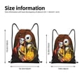 thumbnail image 2 of Goofa The Nightmare Before Christmas Print Drawstring Backpack Bag Sport Gym Sackpack Cinch Bags Drawstring Bags Draw String Sport Bag-Small, 2 of 6