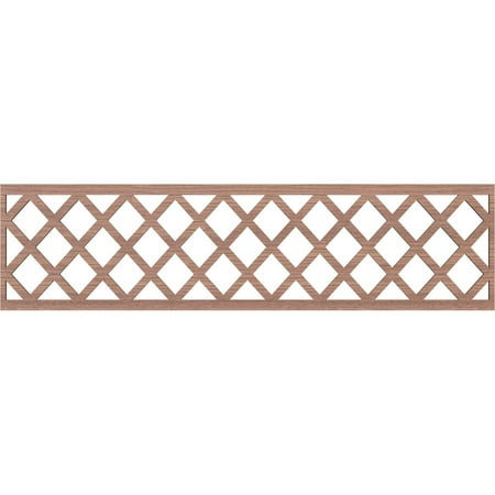 

Ekena Millwork 47 W x 12 H x 1/4 T Manchester Fretwork Moulding Walnut