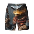 thumbnail image 4 of Lsque Mens Swim Trunks Western Cowboy Duck Pattern - Bathing Suit Compression Liner - Beach Swim Shorts Swimwear - (S-3XL) - Stretch Quick Dry -Large, 4 of 9