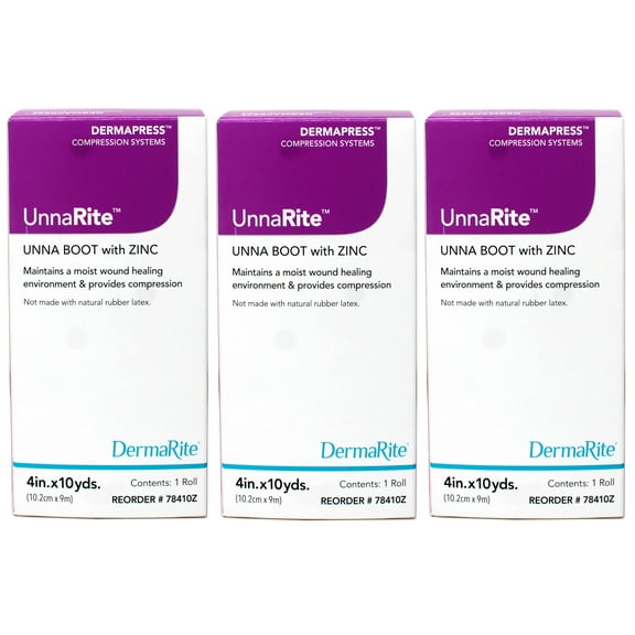UnnaRite Unna Boot with Zinc Oxide, 1 Each, 3 Pack