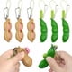 thumbnail image 1 of Llaveros blandos, 6 piezas de juguetes antiestrés con forma de frijol, llavero blando de soja. Desestresate y relájate con estos colgantes que reducen la ansiedad y el estrés., 1 of 5