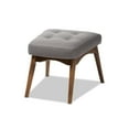 thumbnail image 6 of Wholesale Interiors Baxton Studio Waldmann Mid-Century Modern Grey Fabric Upholstered Rocking Chair and Ottoman Set, 6 of 7