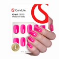 thumbnail image 1 of Gel suave Curvlife de Press on Nails, cobertura completa de color rosa brillante, 1 of 7