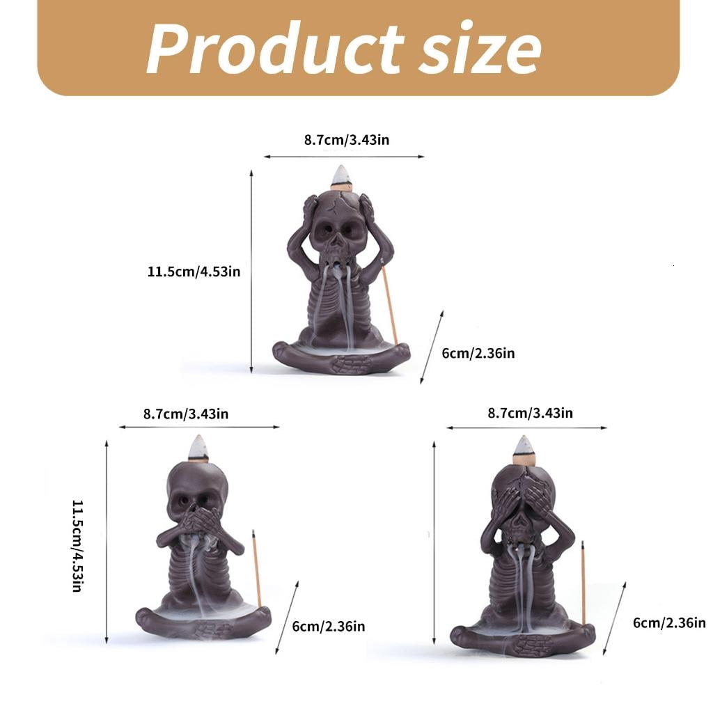 Shape Backflow Incenses Cones Holder, Ceramics Aromatherapys Furnaces Incenses Burners Holder for Home Craft