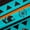 Cyan, variant on Homewish Retro Boho Tribal Black Out Curtains,Rustic Farmhouse Horse Curtains Pack of 2 (42x63 Each),Cyan Orange Bedroom Curtains For Boy Kids,Ultra Soft Home Decor