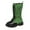 A8-Green, variant on Shqvo Girls Lace-Up Combat Boots With Side Zipper Bow, Knee-High/Mid Calf Boots Lug Sole Golden Shoelaces/Leopard Print Combat Boots Dress/School Boots, Black/Whtie Boots For Girls