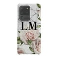 thumbnail image 1 of Personalised White Floral Marble Initials Samsung Galaxy S20 Ultra Case,iPhone 15 Pro, 1 of 4