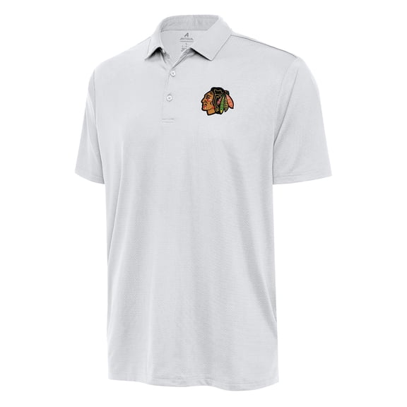 Men's Antigua White Chicago Blackhawks Ellipse Polo