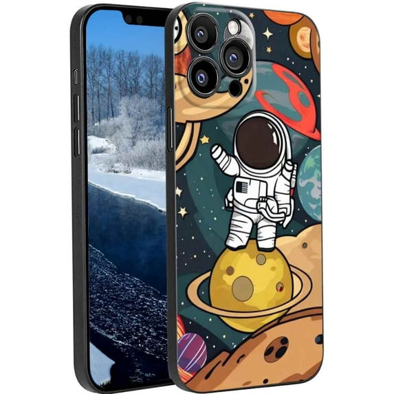 Compatible with iPhone 13 Pro Phone Case, Space-theme-43 Case Silicone Protective for Teen Girl Boy Case for iPhone 13 Pro