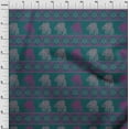 thumbnail image 3 of oneOone Georgette Viscose Fabric Floral & Elephant Block Decor Fabric Printed BTY 42 Inch Wide, 3 of 4