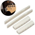 thumbnail image 3 of 2 Sets Of 4 Pcs 6 String Acoustic Guitar Bone Bridge Saddle 72mm and Nut 43mm, 3 of 11