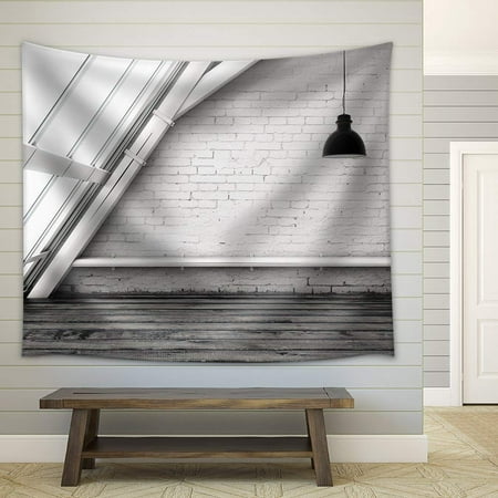 Wall26 Room With Ceiling Lamp And Big Window Fabric Wall Tapestry Home Decor 51x60 Inches