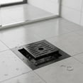 thumbnail image 2 of Drain Linéaire de Luxe 6” x 6” - Kit Complet avec Bride - Noir, 2 of 2