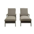 thumbnail image 5 of Patio Festival Thermal Transfer Metal Outdoor Chaise Lounger in Gray (Set of 2), 5 of 7