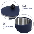 thumbnail image 4 of Navy Stainless Steel Ice Bucket with Lid for Bar Use, Large Capacity to Hold Multiple Drinks and Ice, Perfect for Parties, 4 of 6