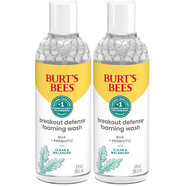 Limpiador Facial Burt's Bees BHA Breakout Defense 236 ml Paquete de 2